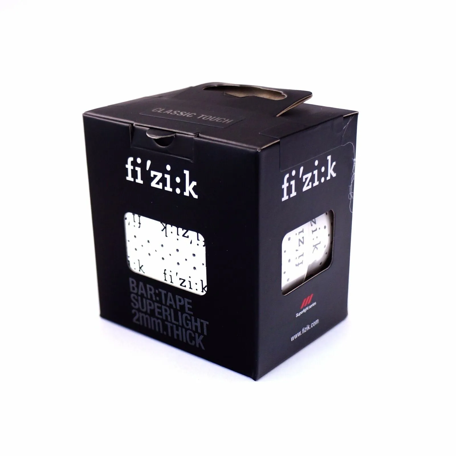 Fizik Superlight Classic Touch Flou Green / White w/ Fizik logo Bicycle Bar tape