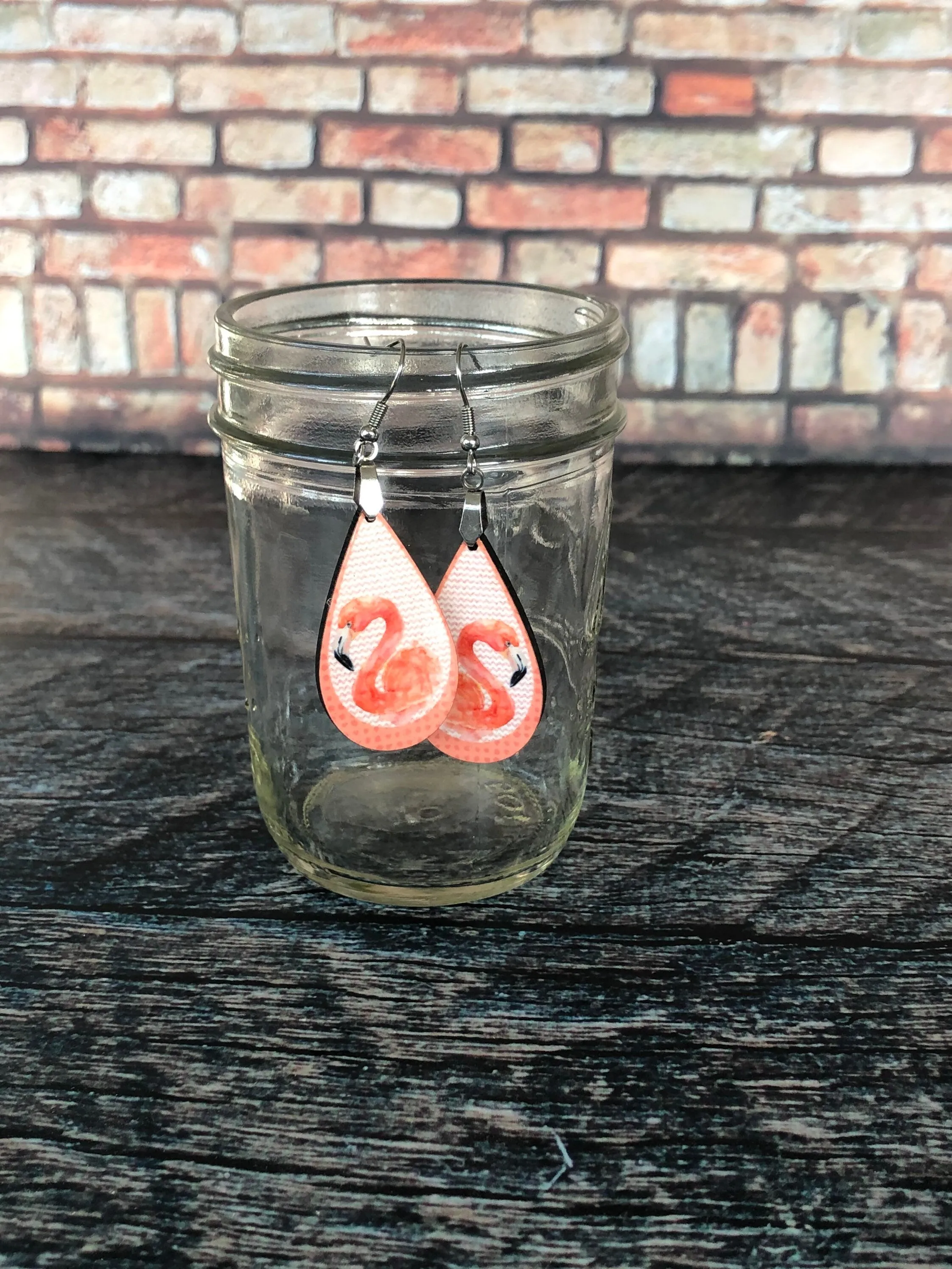 Flamingo Earrings, Summer Earrings, Flamingo Gifts, Drop Earrings