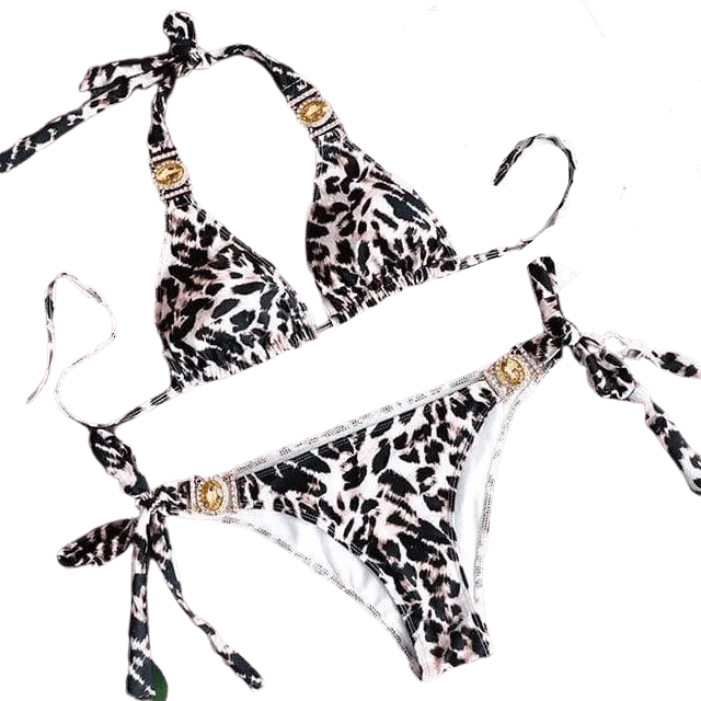 Flamingo Rhinestone Bikini