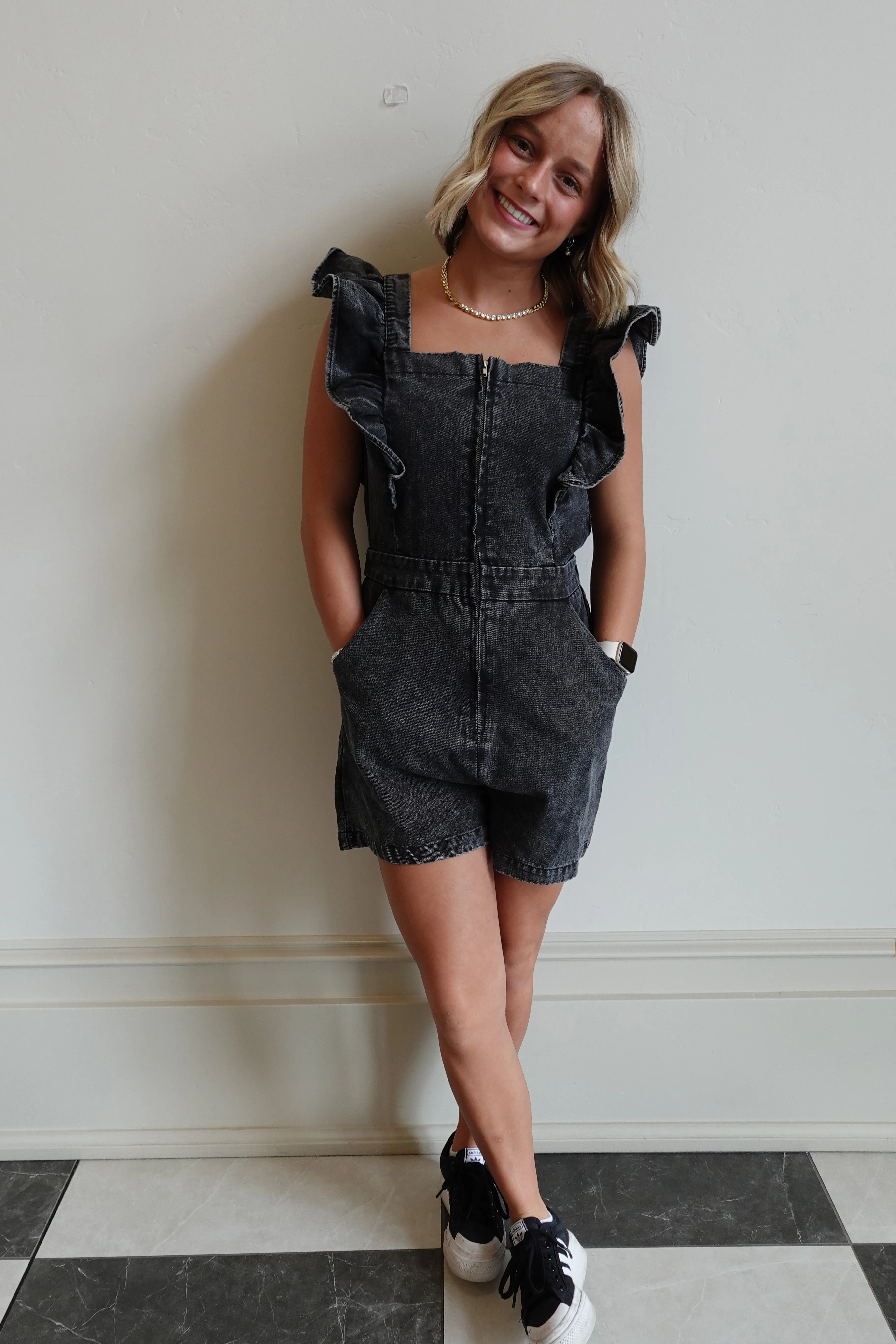 Flirty Ruffle Romper