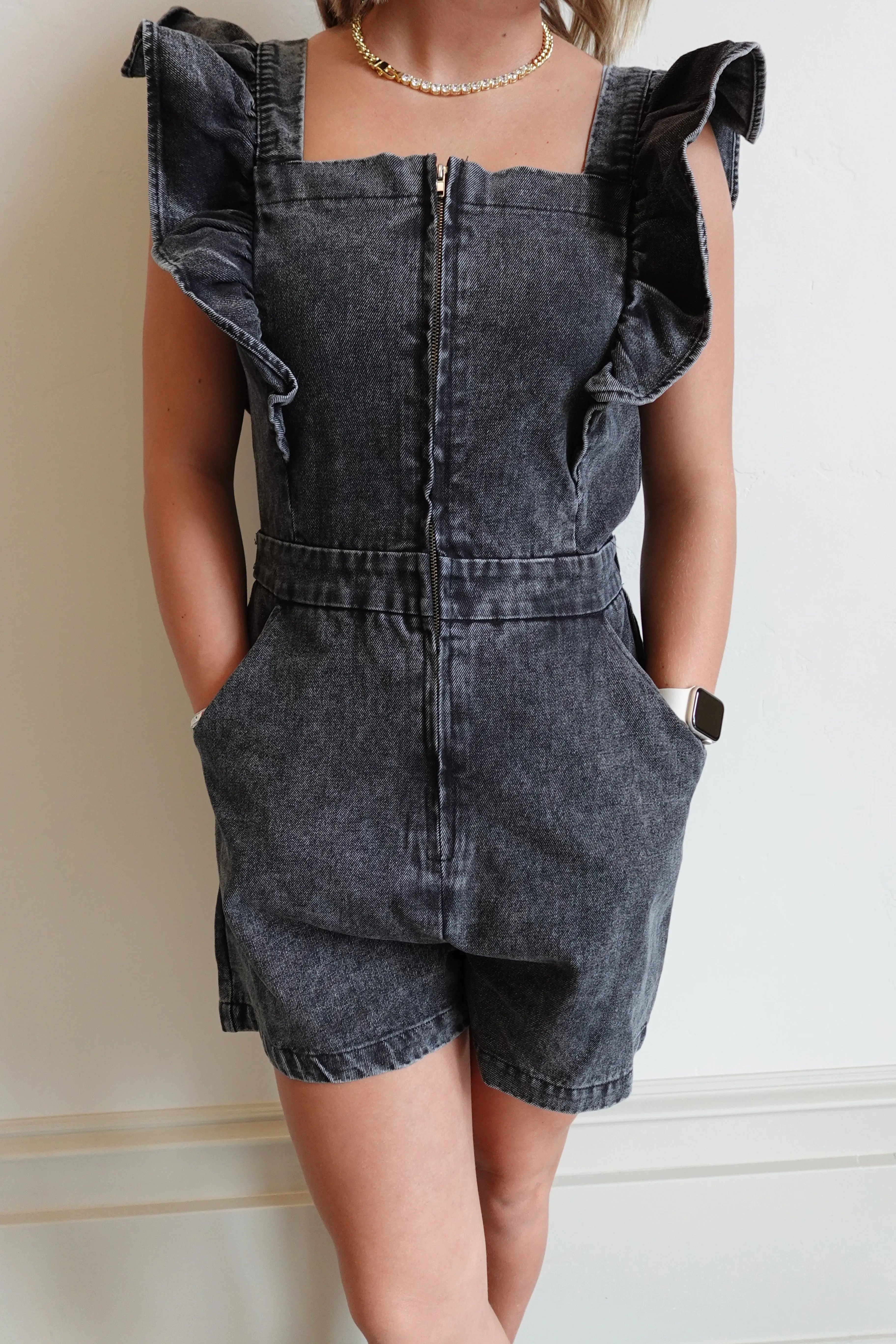 Flirty Ruffle Romper