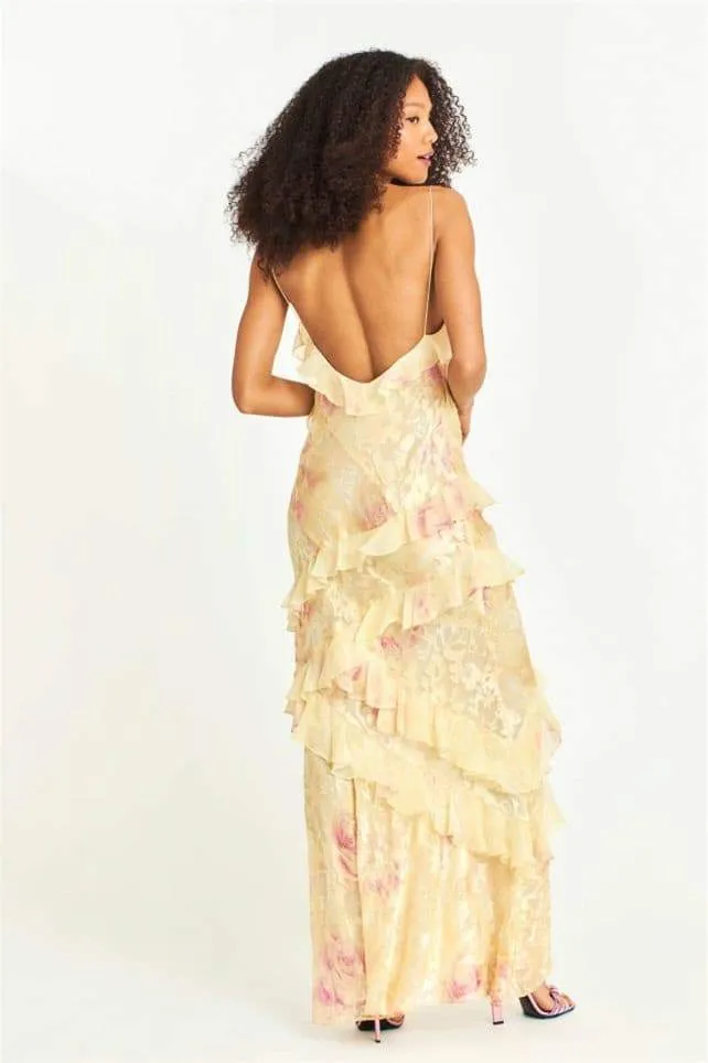 Floral Evening Gown | Chiffon | Elegant & Lightweight