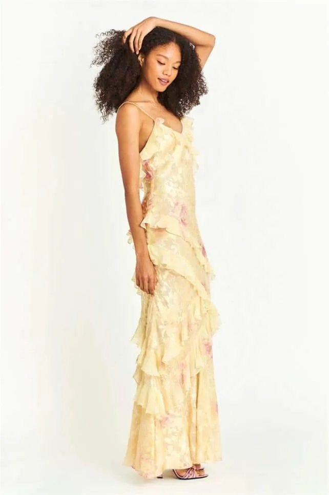 Floral Evening Gown | Chiffon | Elegant & Lightweight