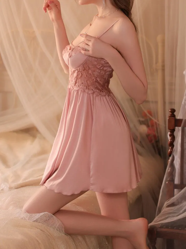Floral Lace Panel Slip
