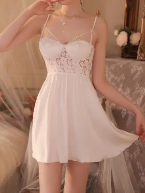 Floral Lace Panel Slip