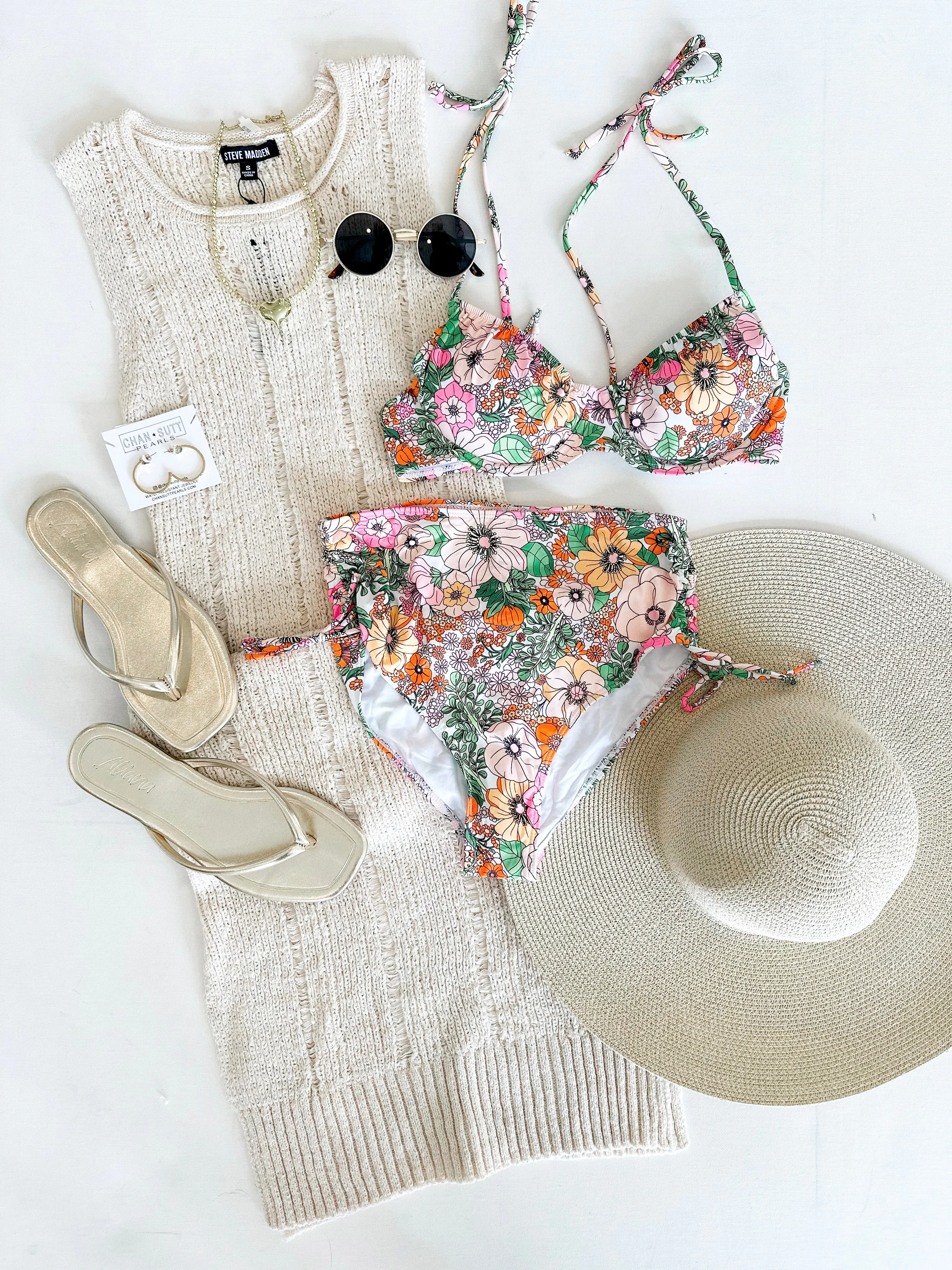 Floral On The Beach Bikini
