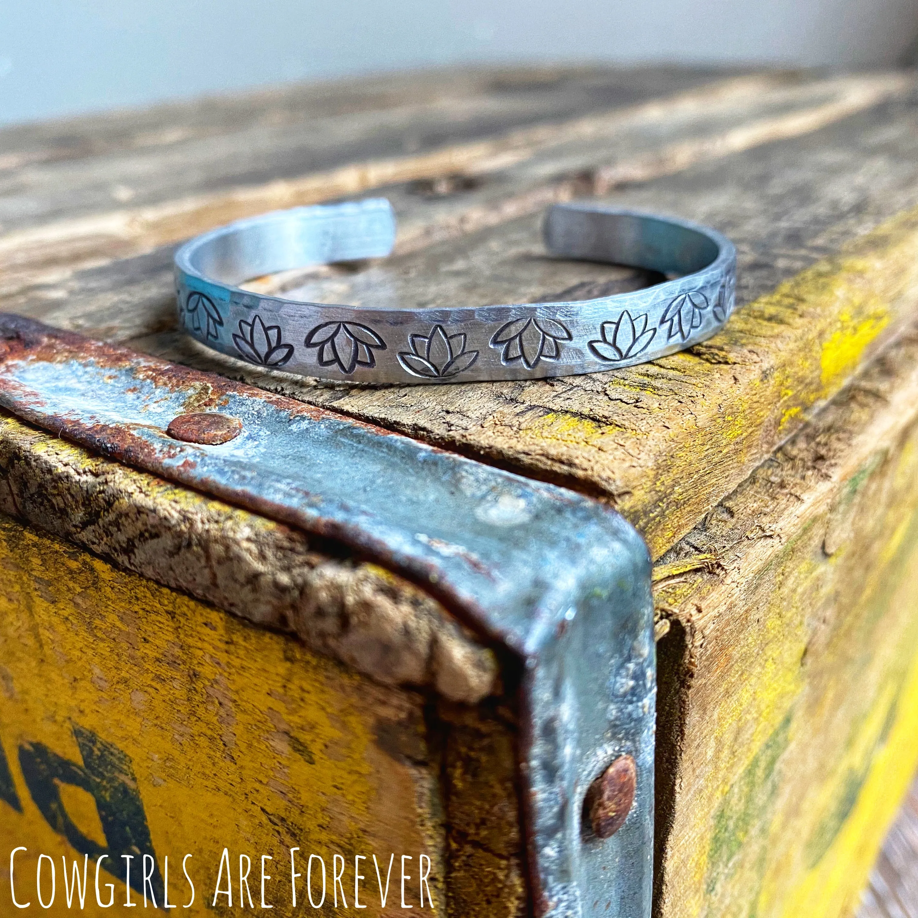 Flourish| Hand Stamped Cuff