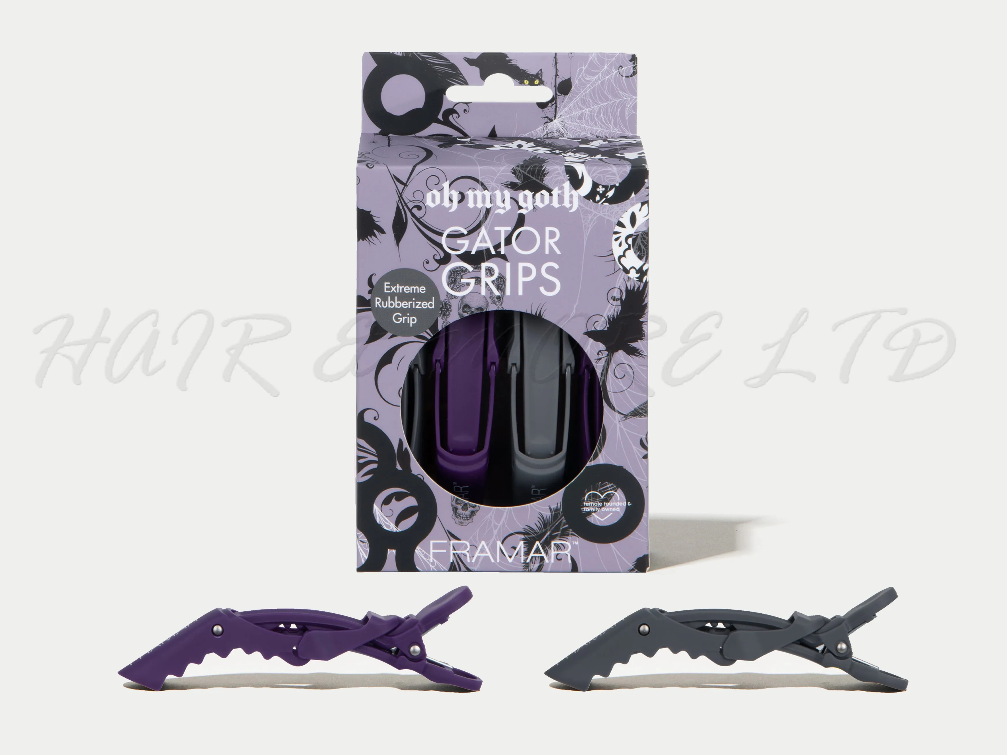 Framar Oh My Goth Gator Grip Clips (4pc) - Limited Edition
