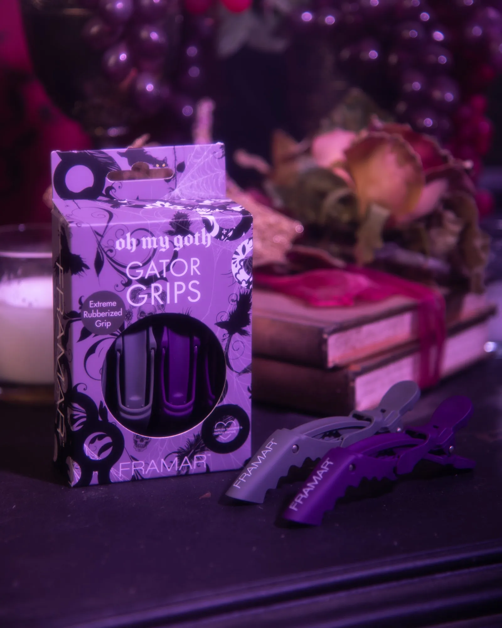 Framar Oh My Goth Gator Grip Clips (4pc) - Limited Edition