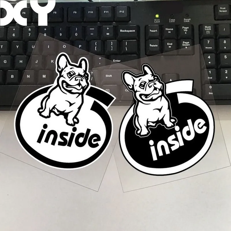 French Bulldog Inside Vinyl Sticker