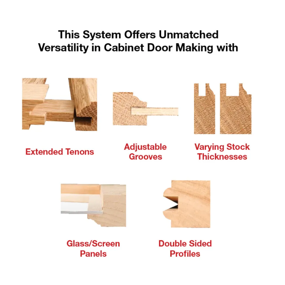 Freud Premier Adjustable Rail & Stile Set Ogee 1/2" SH, 1-11/16" D