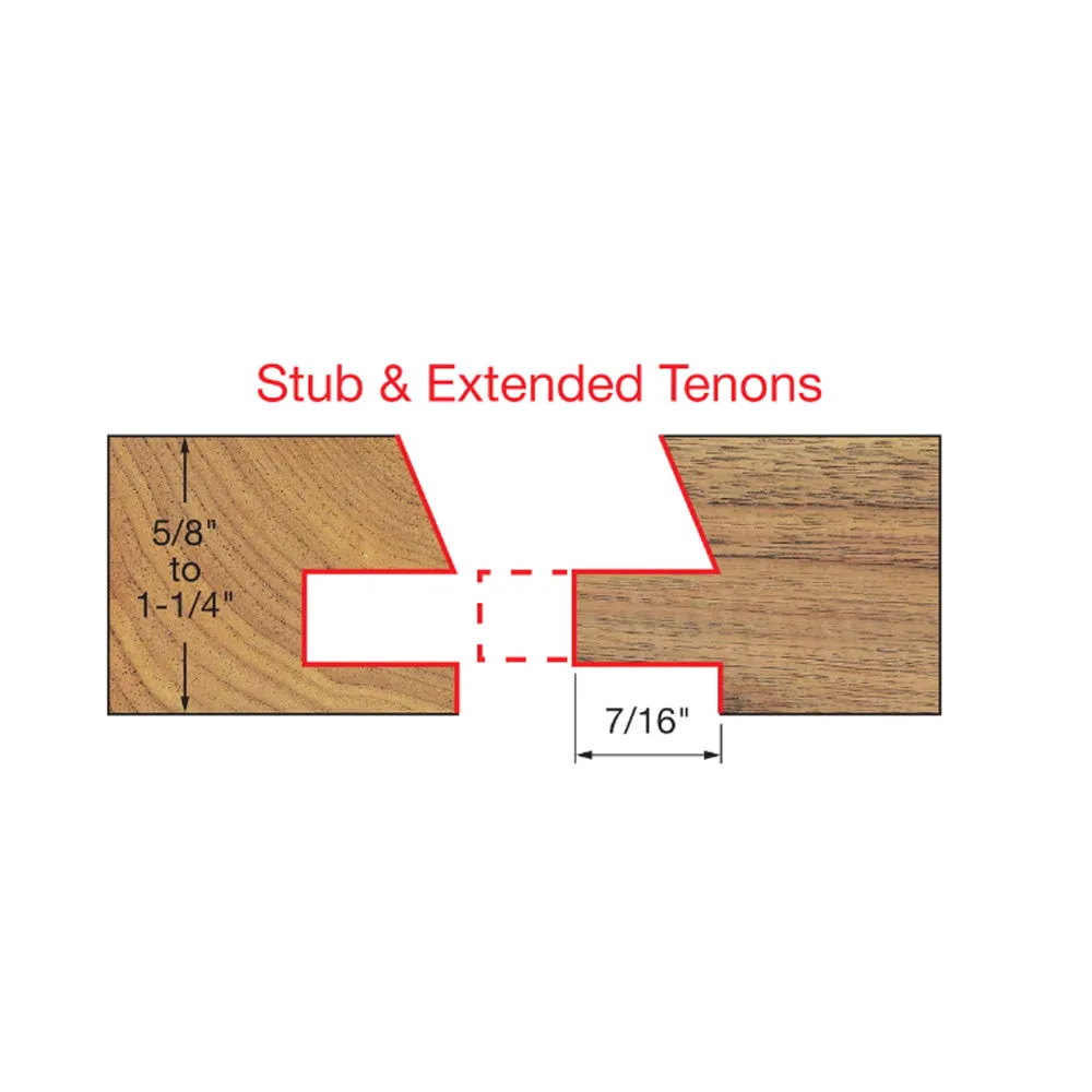 Freud Premier Adjustable Rail & Stile Set Shaker Profile 1/2" SH, 1-11/16" D