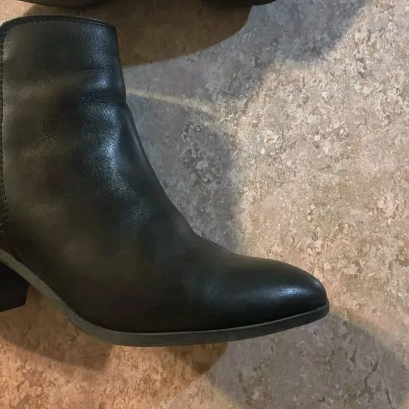 Frye Boots Judith Women's Size 9 M Black Leather Western Double Zip Booties