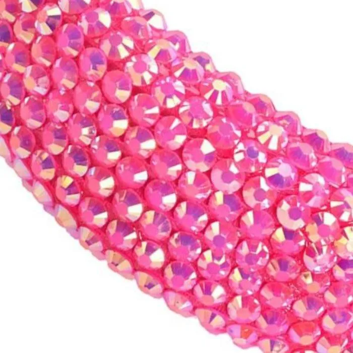 Fuchsia Faceted Bead Padded Headband