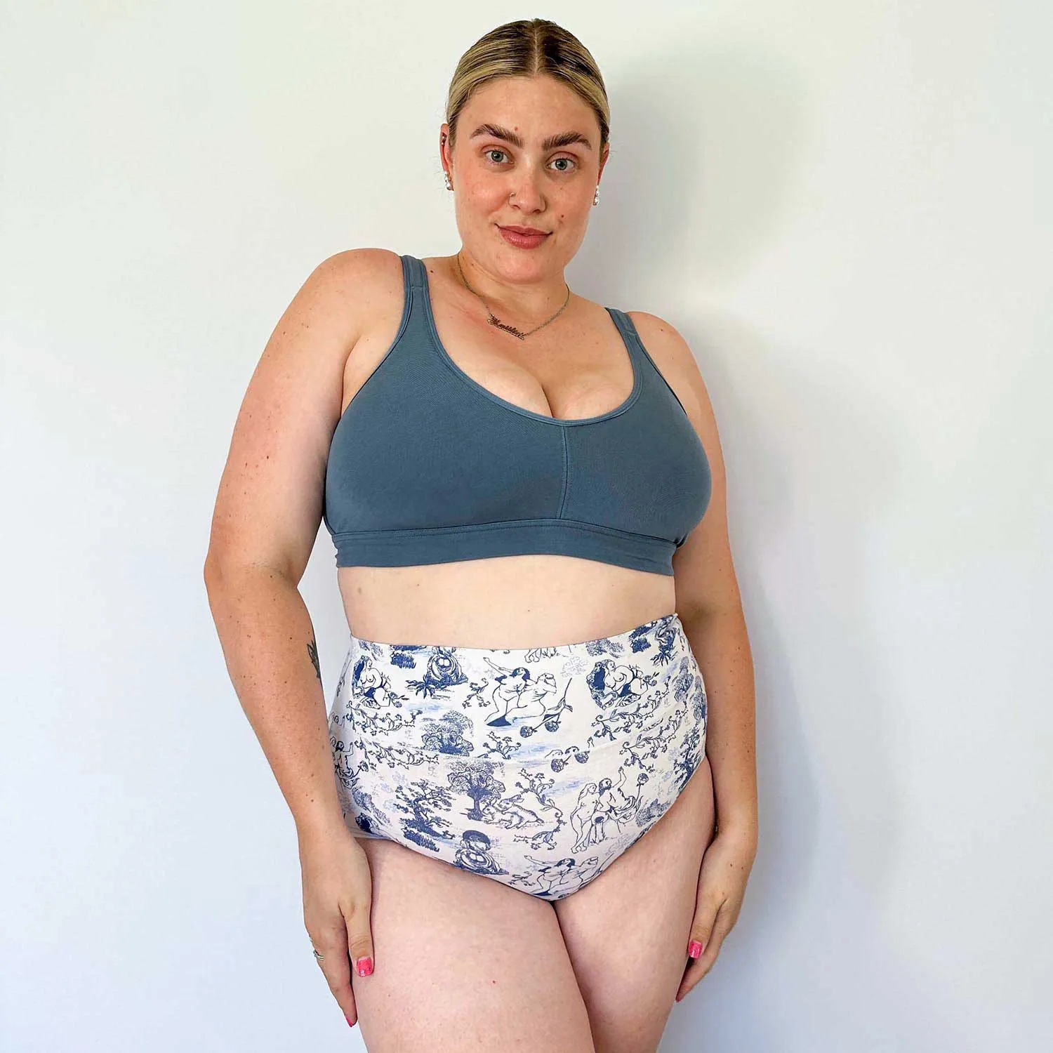 Full Brief Panties - Passion au Jardin - L'Amour Bleu