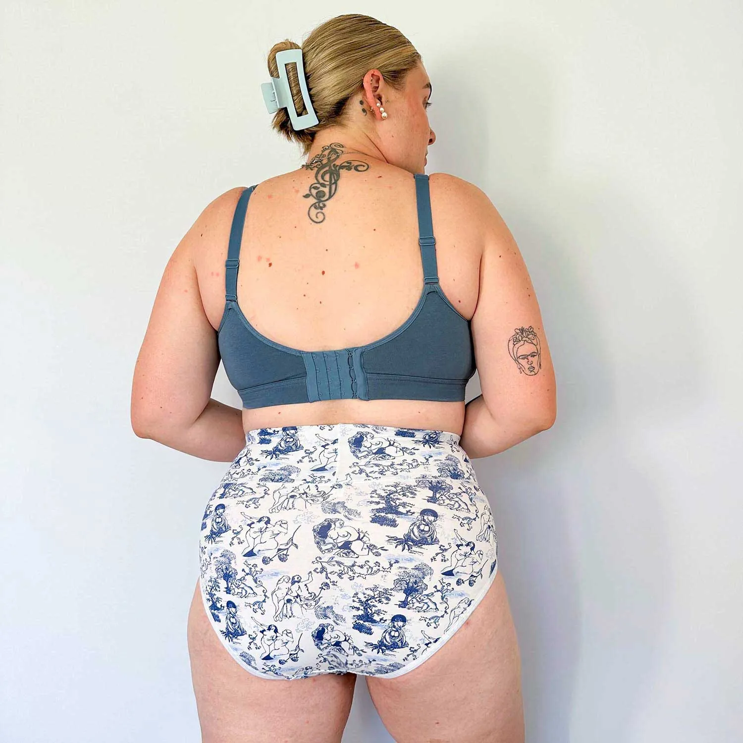 Full Brief Panties - Passion au Jardin - L'Amour Bleu