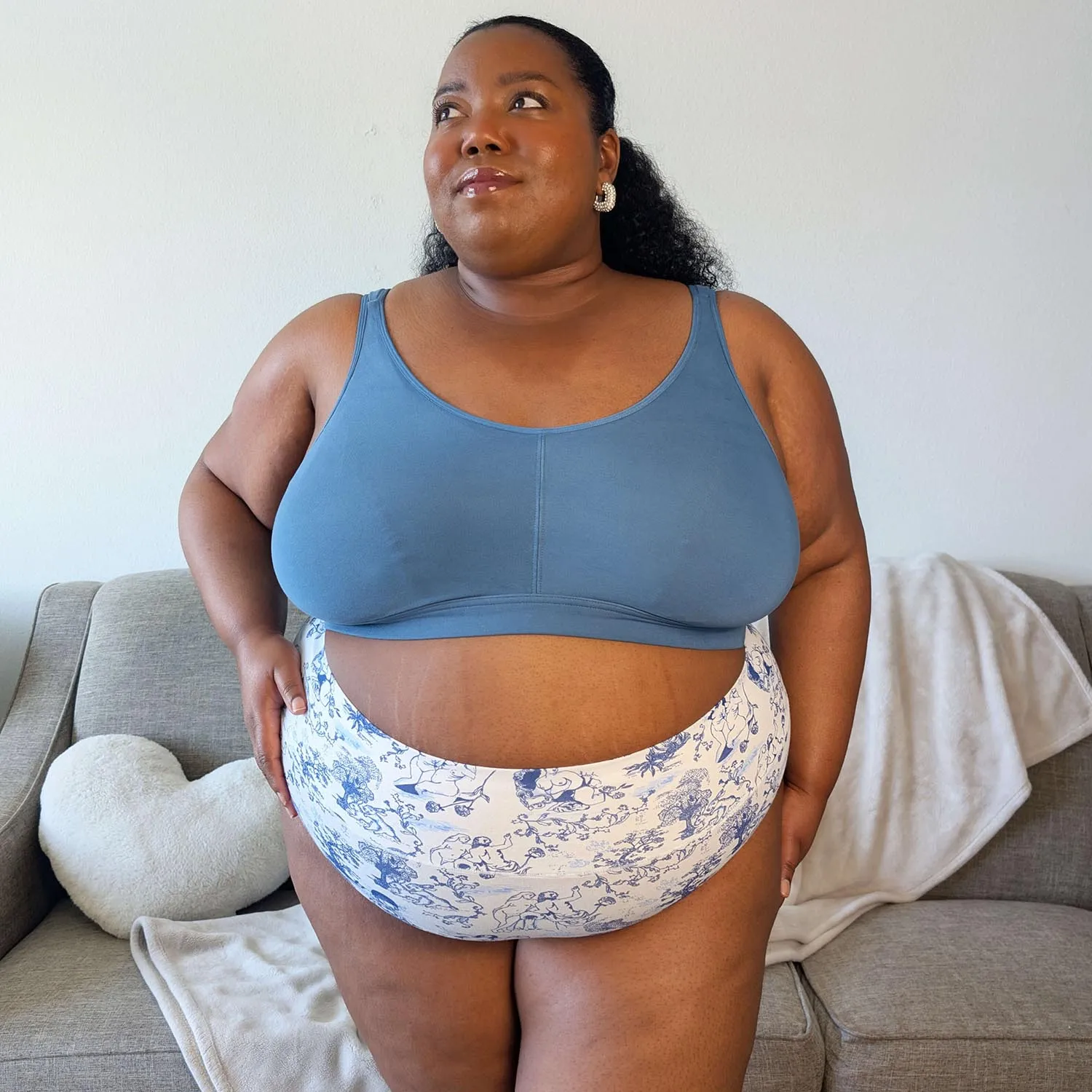 Full Brief Panties - Passion au Jardin - L'Amour Bleu