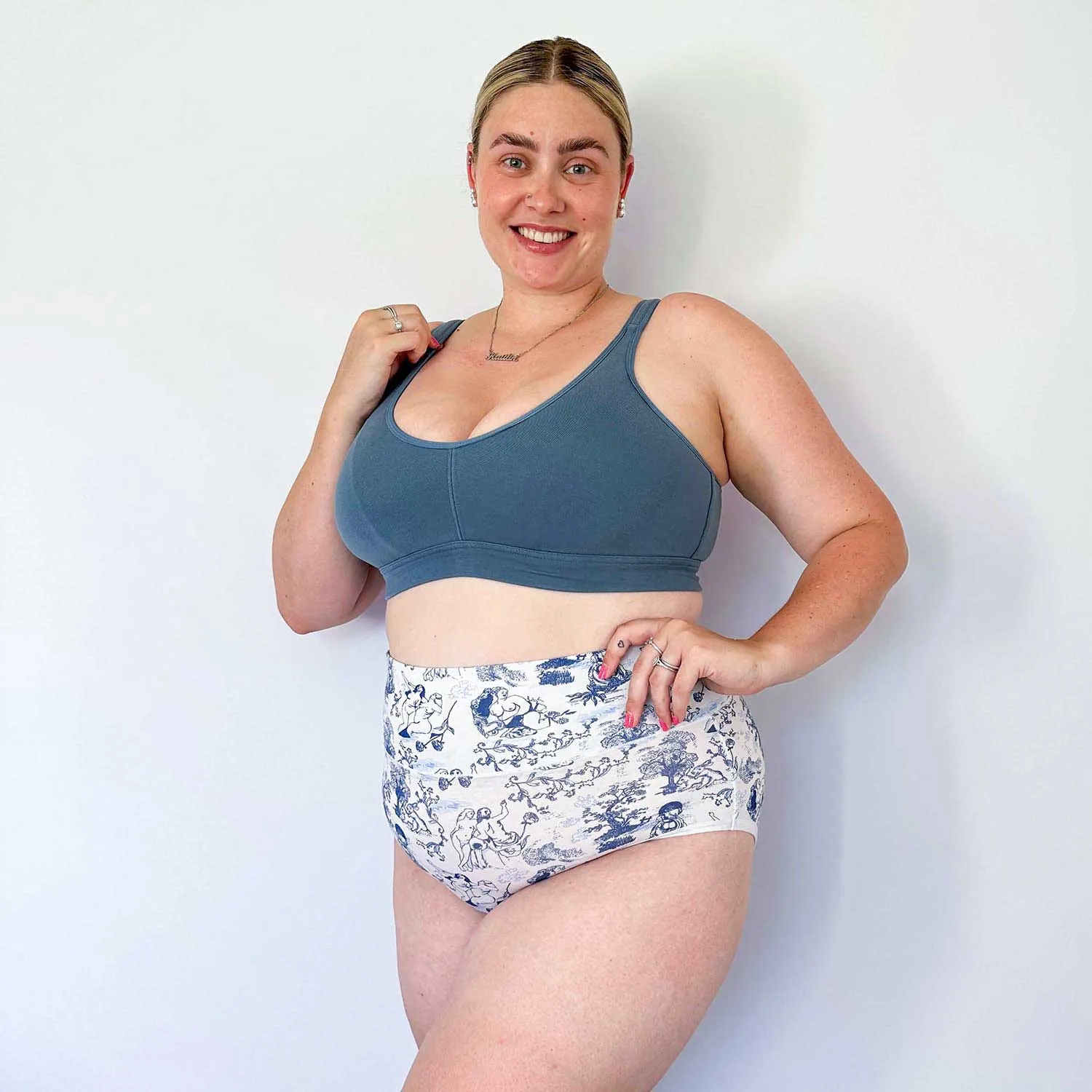 Full Brief Panties - Passion au Jardin - L'Amour Bleu