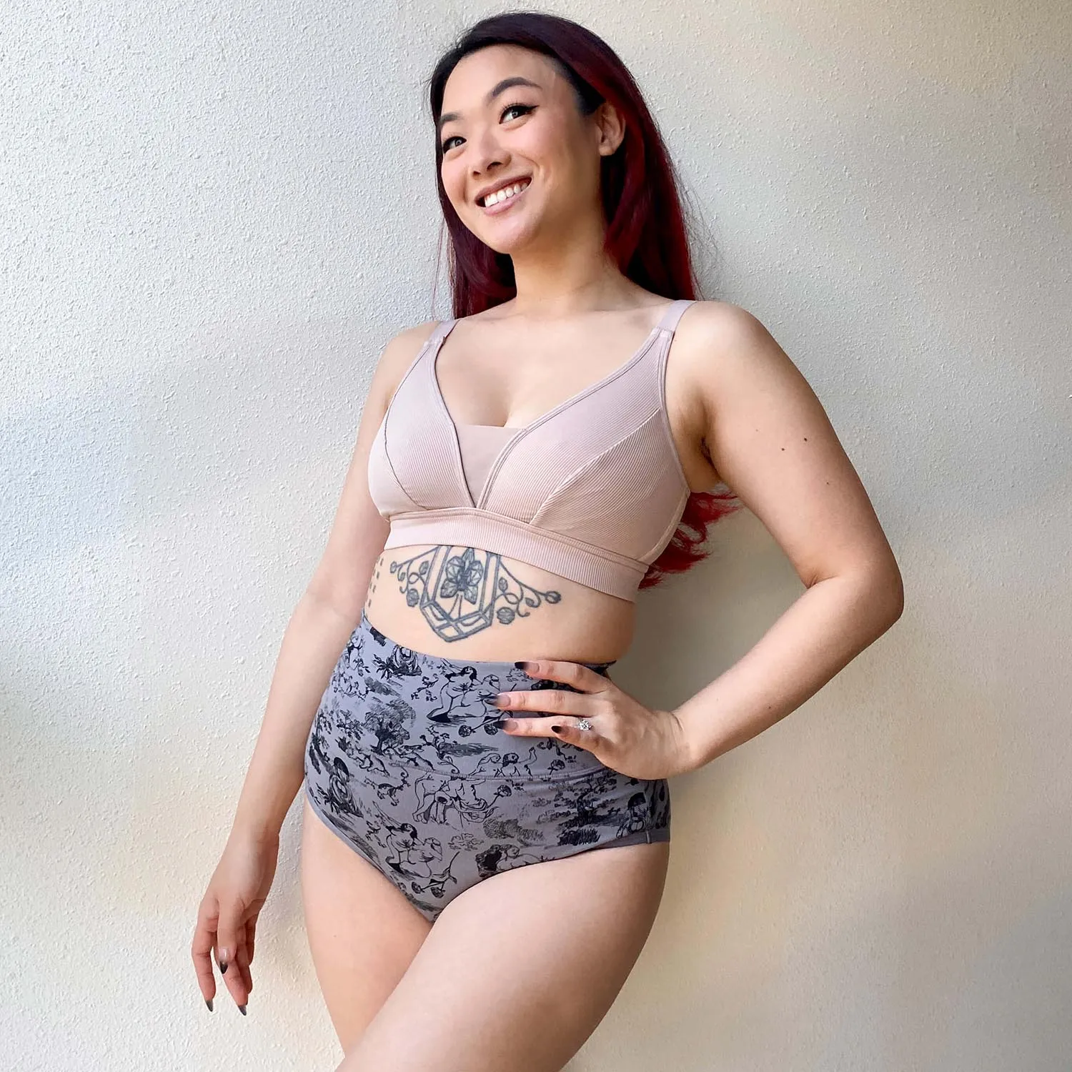 Full Brief Panties - Passion au Jardin - L'Amour Noir