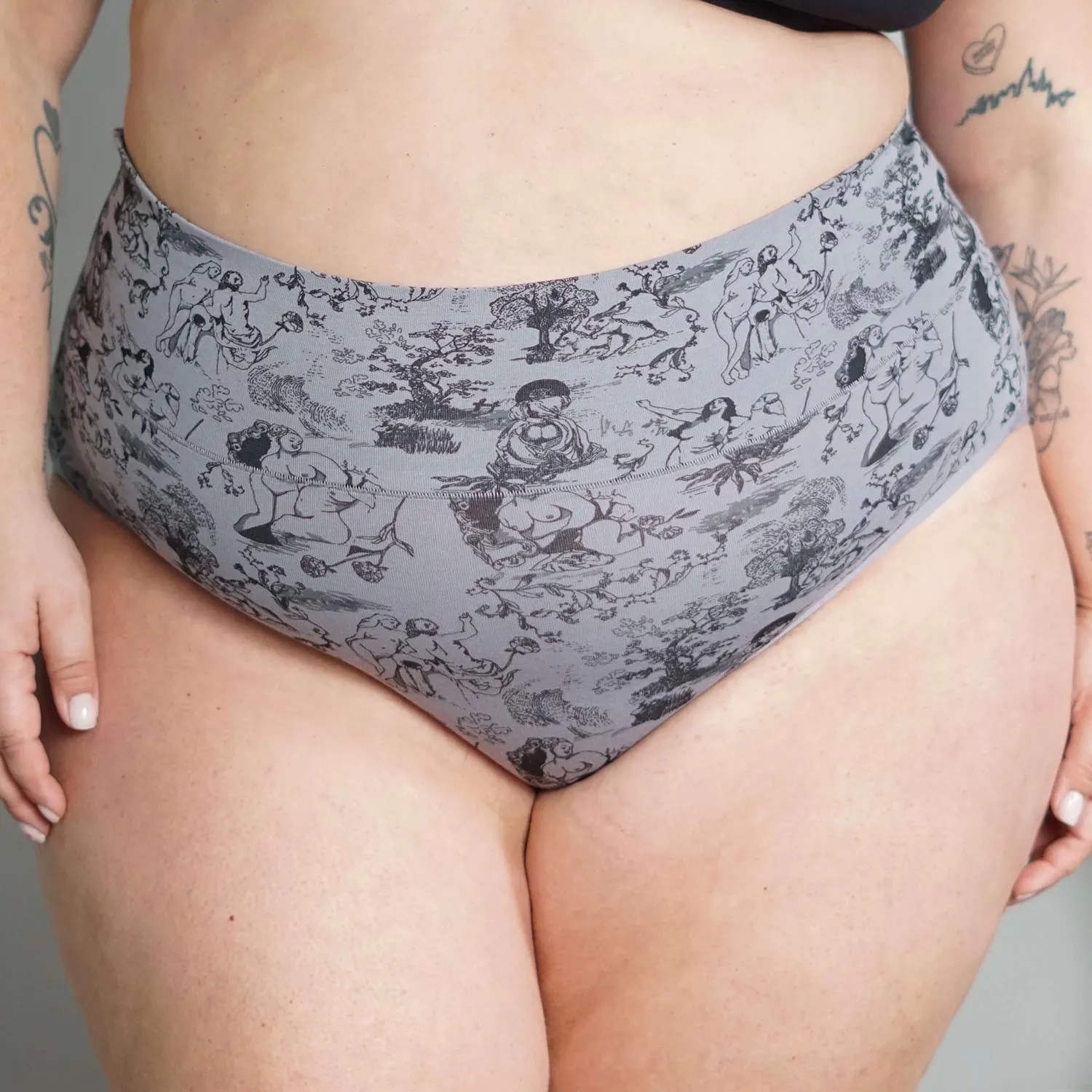 Full Brief Panties - Passion au Jardin - L'Amour Noir