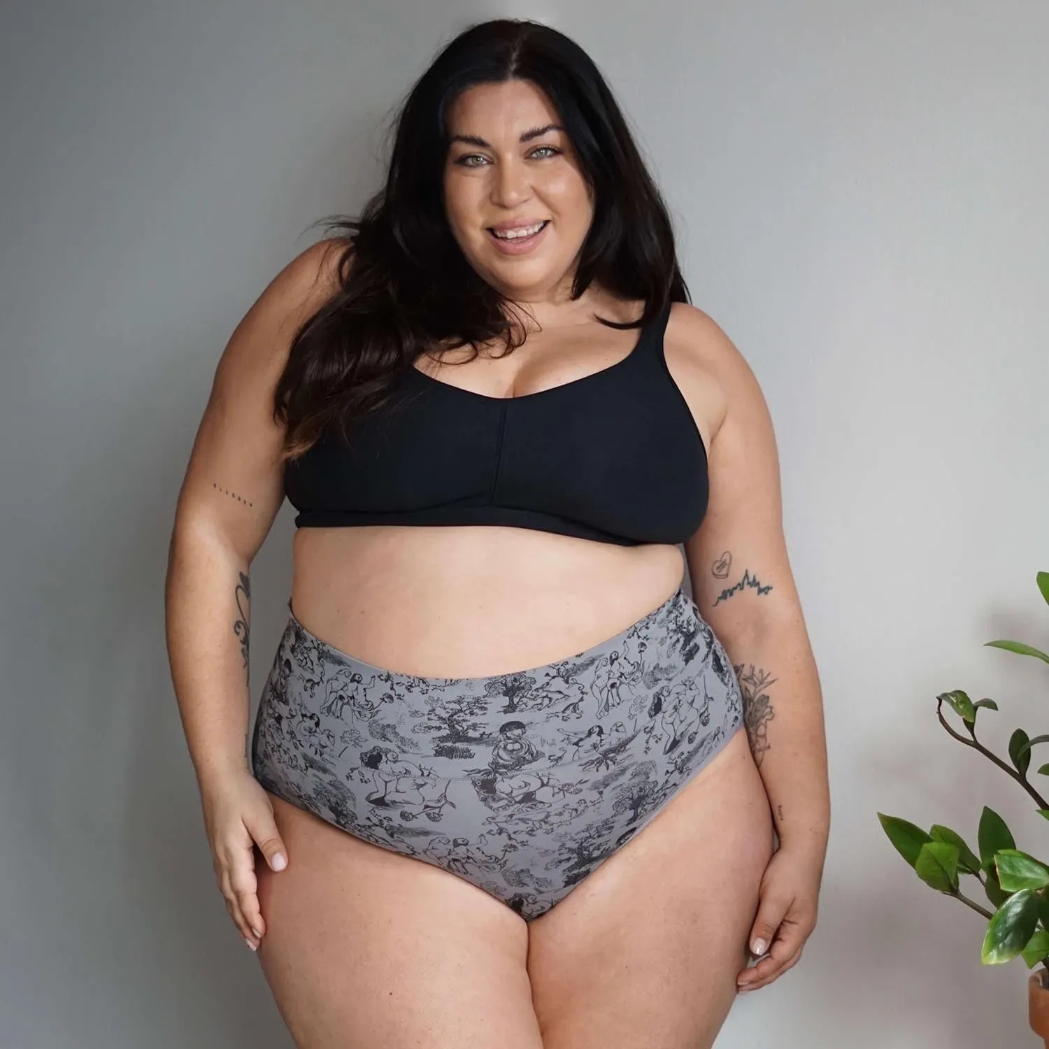 Full Brief Panties - Passion au Jardin - L'Amour Noir