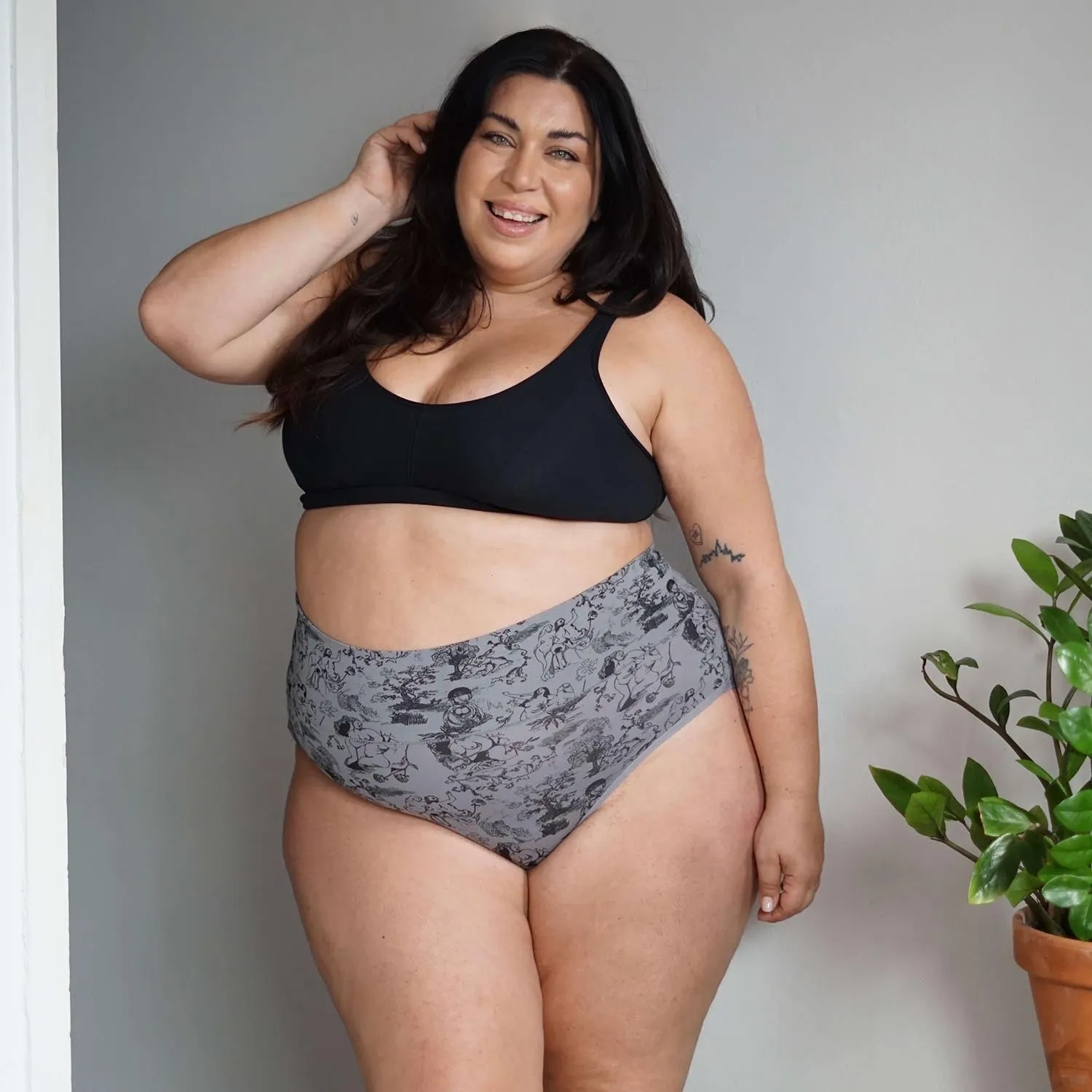 Full Brief Panties - Passion au Jardin - L'Amour Noir