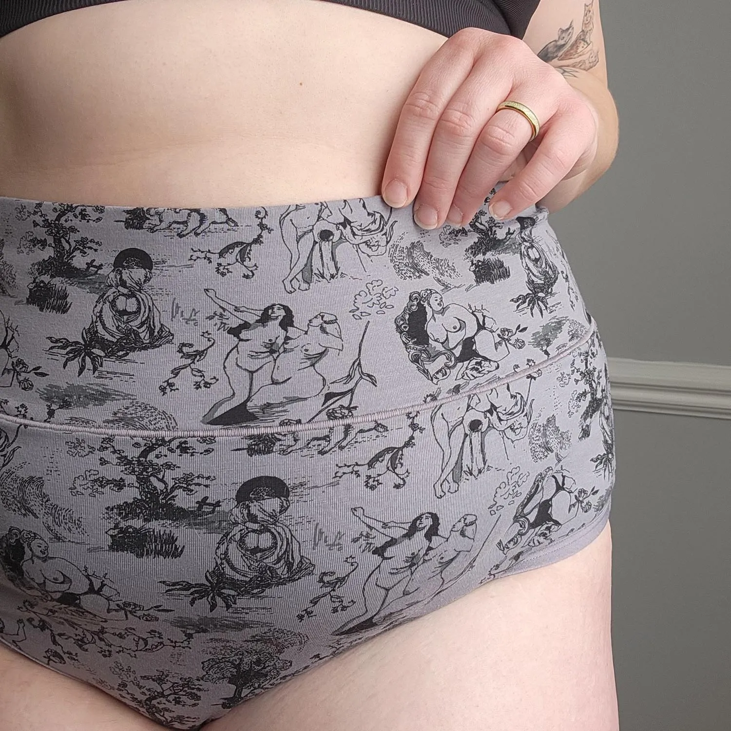 Full Brief Panties - Passion au Jardin - L'Amour Noir