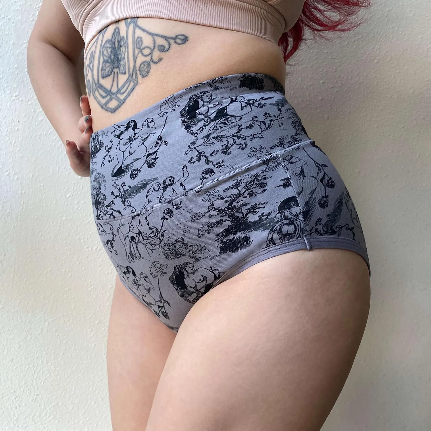 Full Brief Panties - Passion au Jardin - L'Amour Noir