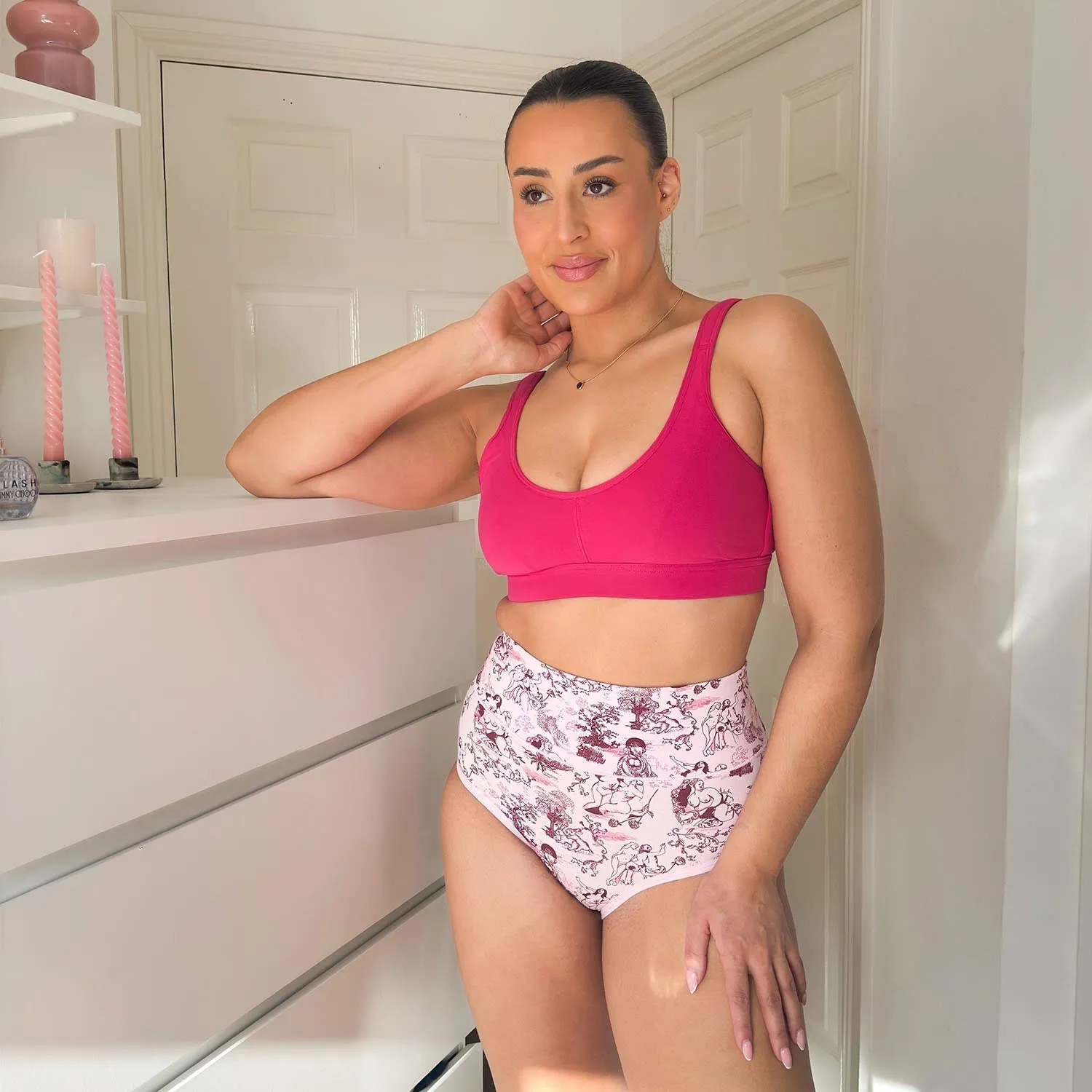 Full Brief Panties - Passion au Jardin - L'Amour Rose