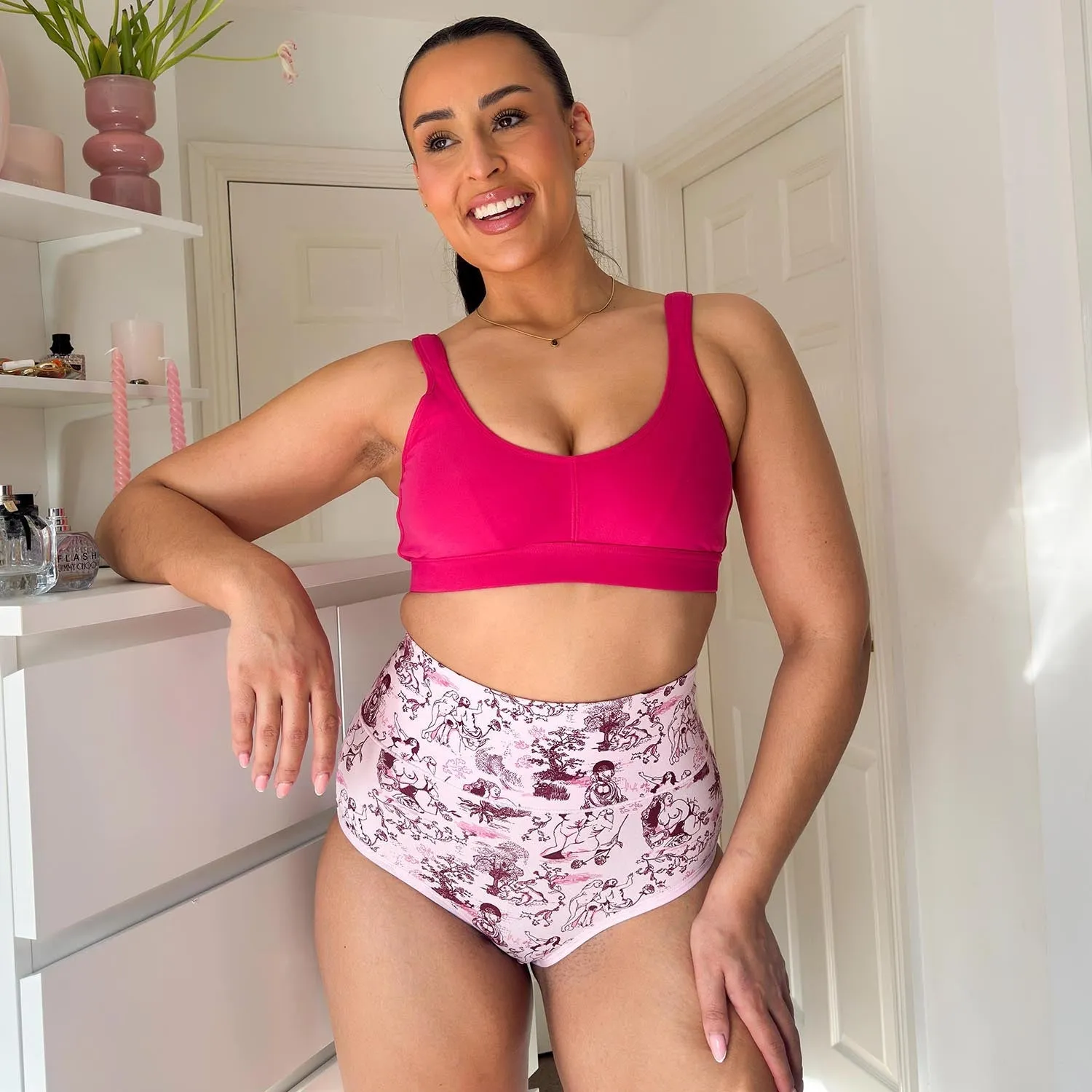 Full Brief Panties - Passion au Jardin - L'Amour Rose
