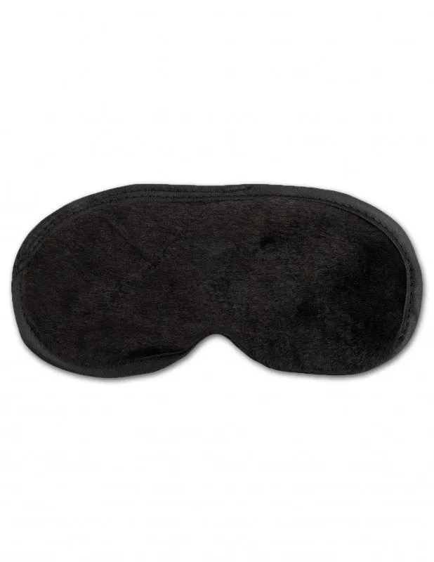 Fur-Lined Love Mask - Black