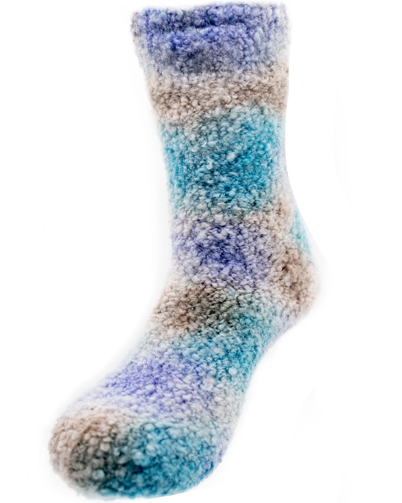 Fuzzy Wool Sherpa Lined Non Slip Slipper Socks