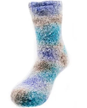 Fuzzy Wool Sherpa Lined Non Slip Slipper Socks