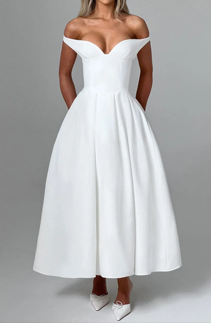 Galilea Midi Dress - Ivory 