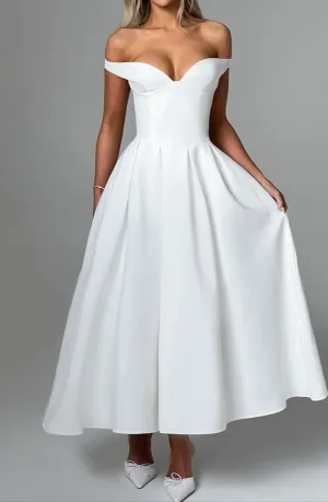 Galilea Midi Dress - Ivory 