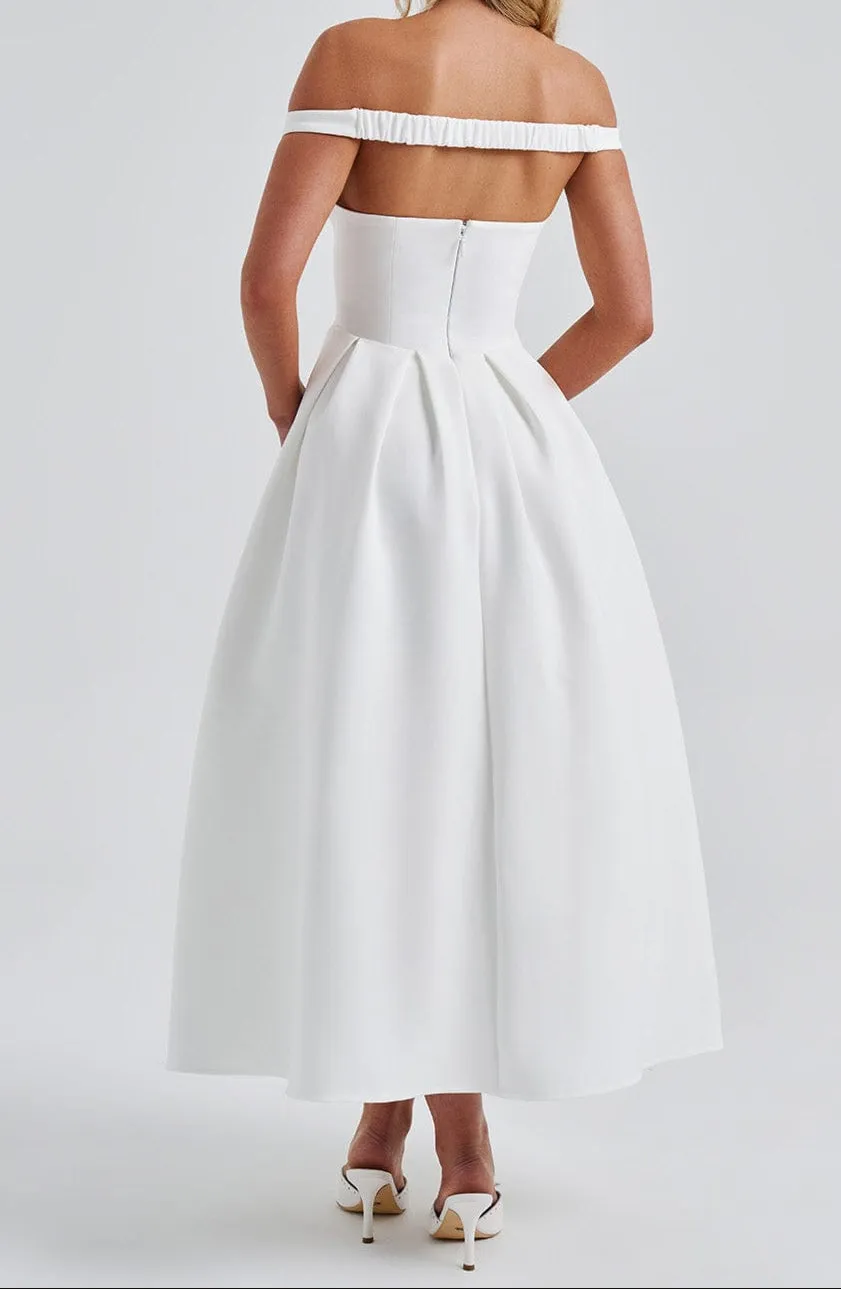 Galilea Midi Dress - Ivory 