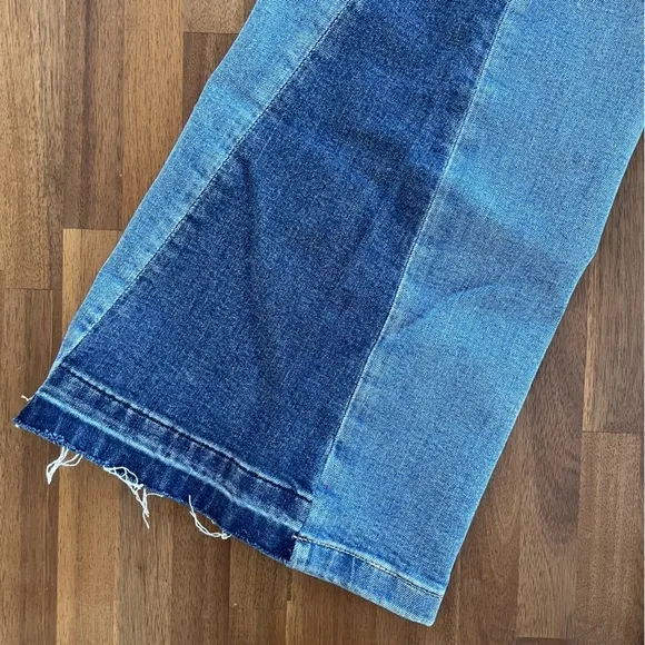 GAP High Rise Patched '70s Flare Jeans