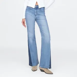 GAP High Rise Patched '70s Flare Jeans
