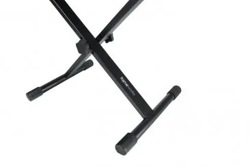 Gator Frameworks standard black keyboard bench with deluxe seat