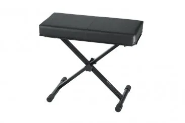 Gator Frameworks standard black keyboard bench with deluxe seat