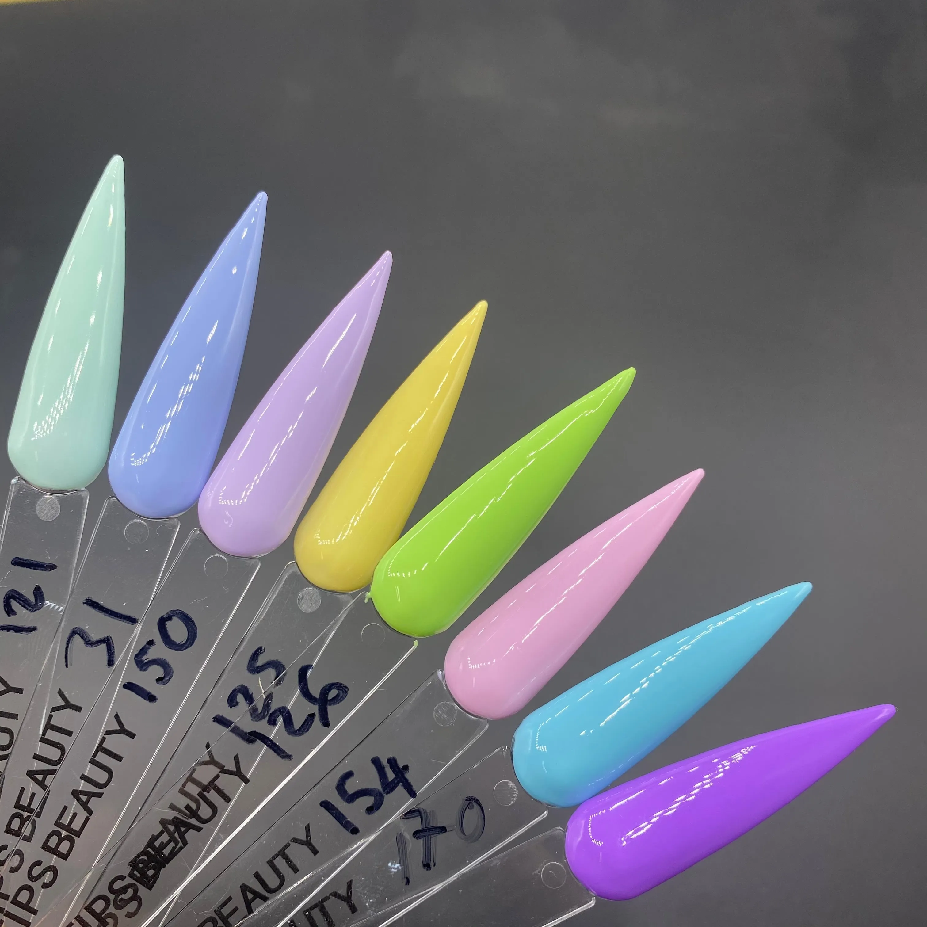 Gel Master - Pastel Collection ( 8 colors #121; 31; 150; 125; 126; 154; 170; 147)