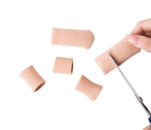 Gel Toe Cap: Fabric Sleeve - 5 Pack. Cushions for sore toes