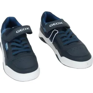Geox Boy's Djrock Black/Royal Sneakers - US 2 Little Kid