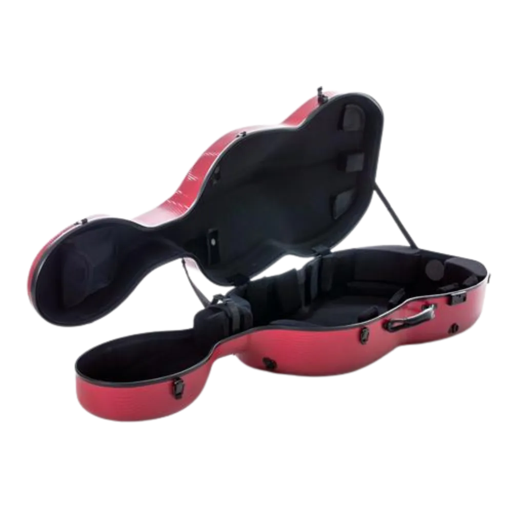 GEWA Pure Polycarbonate Cello Case with Wheels Red 4/4