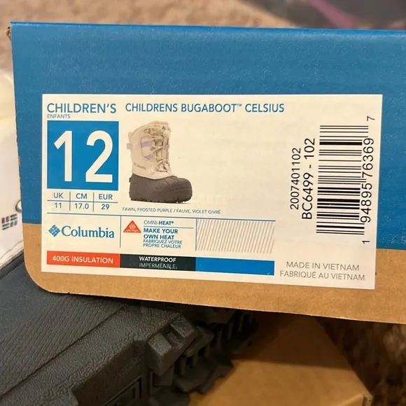 Girls Columbia Bugaboot Celsius Snow Boots