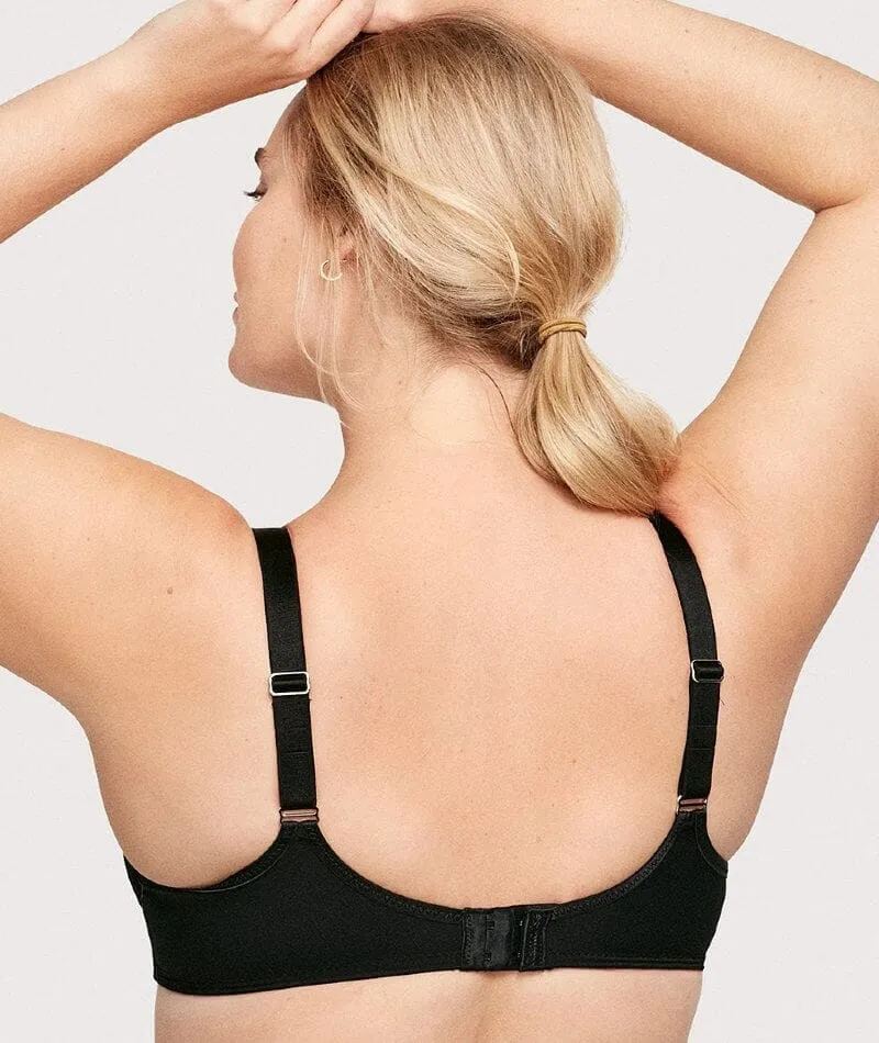 Glamorise Lace Comfort WonderWire Bra - Black