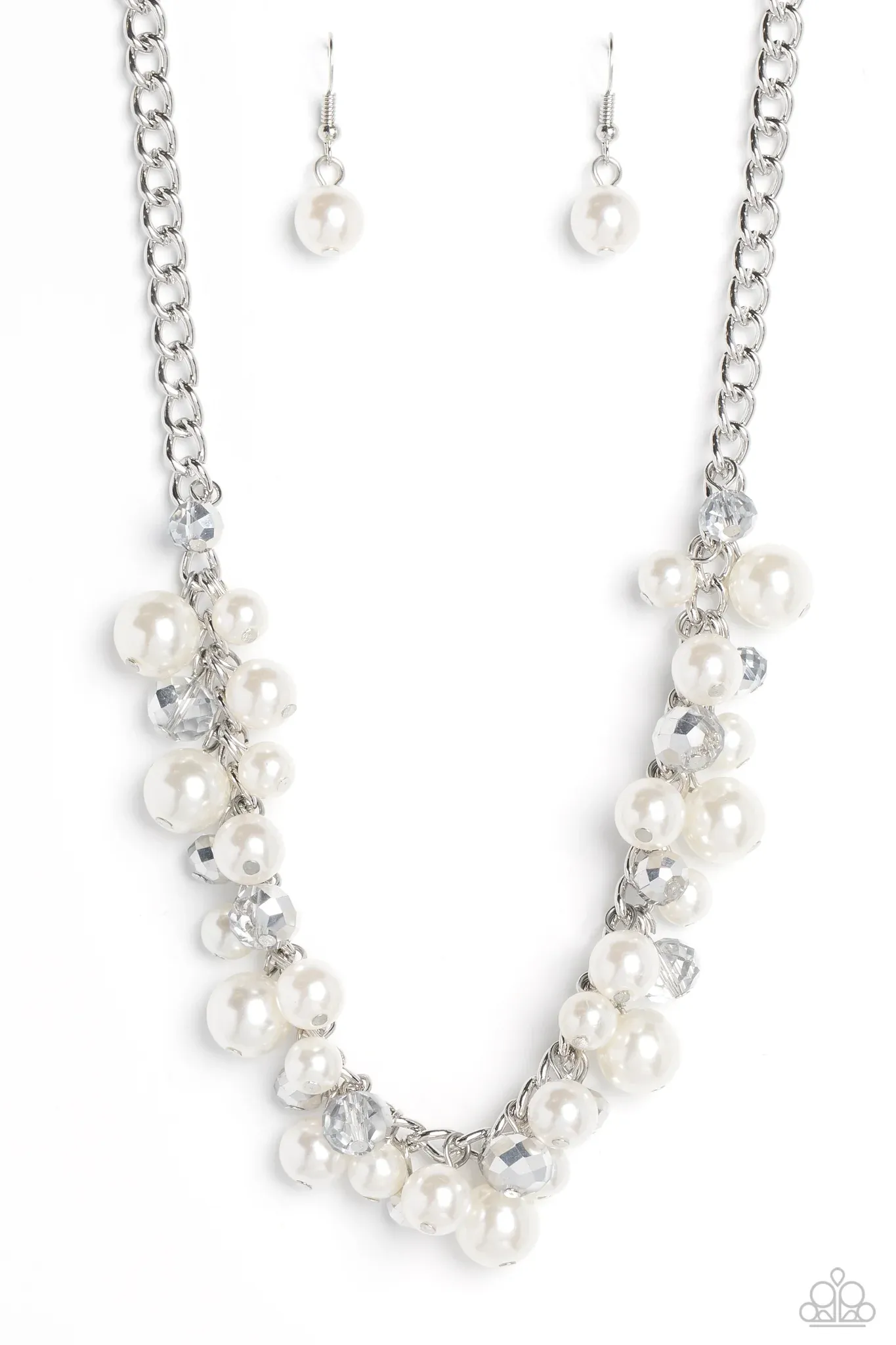 Glinting Goddess - Silver Necklace - Paparazzi Accessories