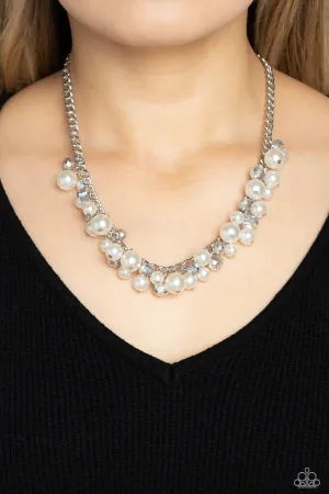 Glinting Goddess - Silver Necklace - Paparazzi Accessories
