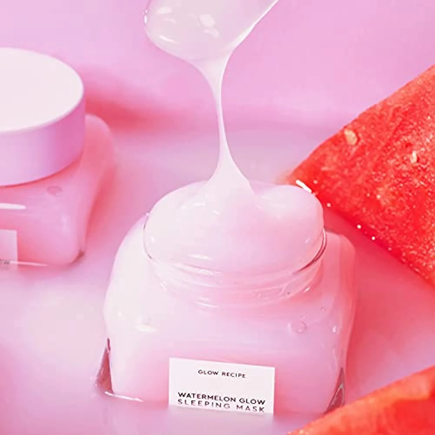Glow Recipe Mini Watermelon Sleeping Mask - Hydrating, Pore Refining Overnight Face Mask with AHAs, Hyaluronic Acid   Pumpkin Seed Extract - Anti-Aging Gel Mask for Soft, Glowing Skin (30ml / 1oz)