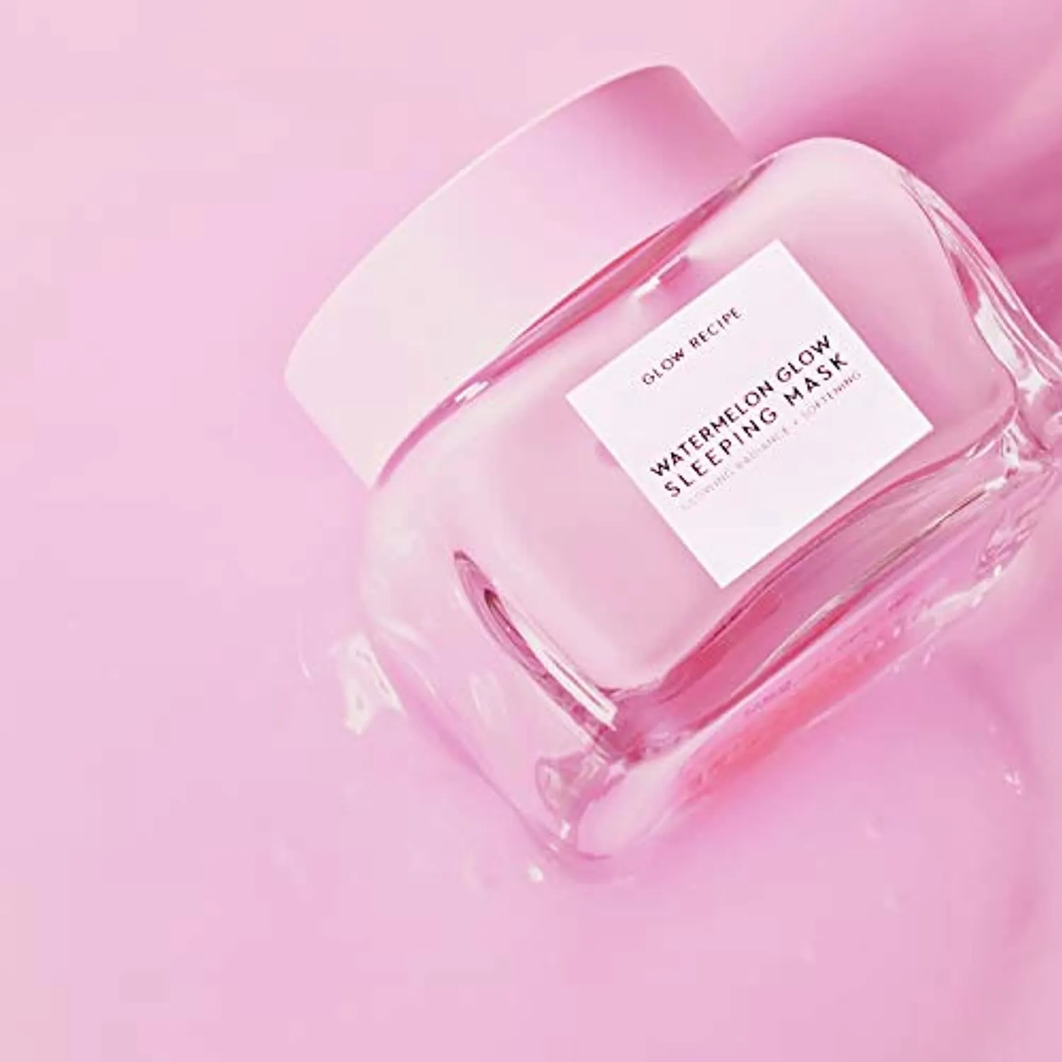 Glow Recipe Mini Watermelon Sleeping Mask - Hydrating, Pore Refining Overnight Face Mask with AHAs, Hyaluronic Acid   Pumpkin Seed Extract - Anti-Aging Gel Mask for Soft, Glowing Skin (30ml / 1oz)